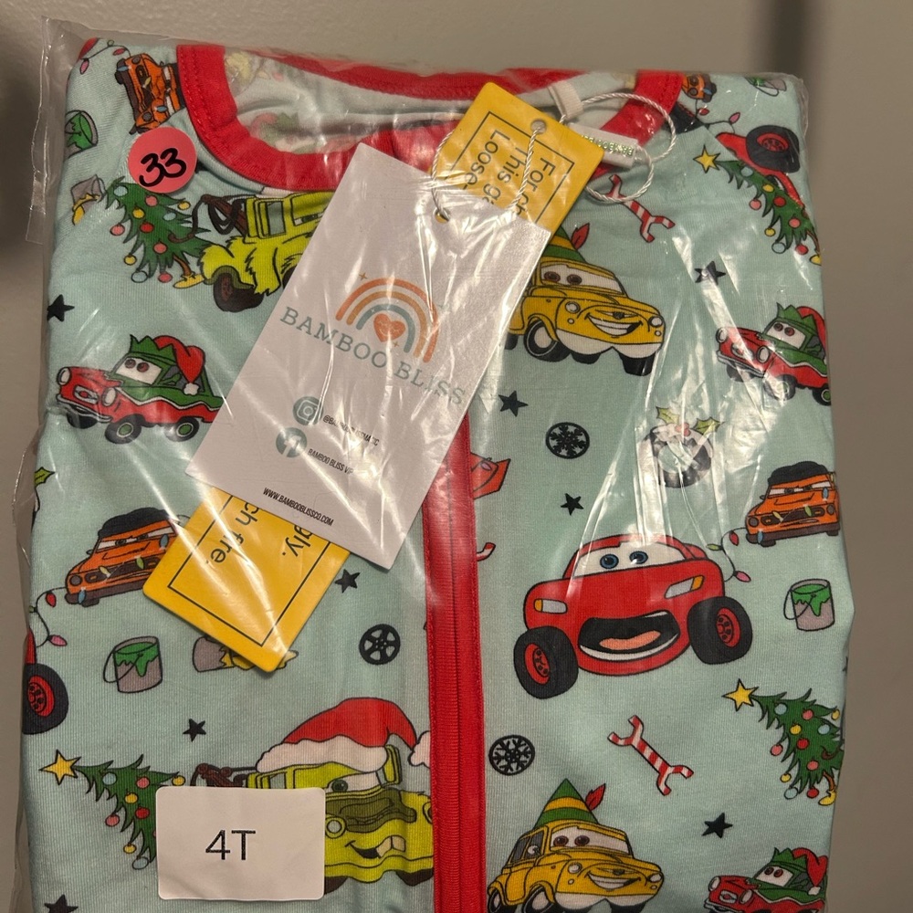 Kids Pajama Set - Red and Green